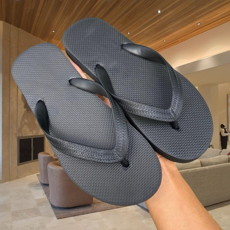 Dép đi Thái Lan full đen trơn (ĐẶT TĂNG 1 SIZE) size 38-43 đế đúc nguyên khối cao su mềm dẻo đế bằng nam dép giay dep đẹp boy phố cho mọi trang phục