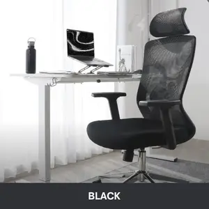 Rexus NC4 Gaming Office Chair with Lumbar Support, Recline Position Nyaman Berkualitas, Kursi Kantor Game Gamer Very Good Quality Furniture Roda - Hitam