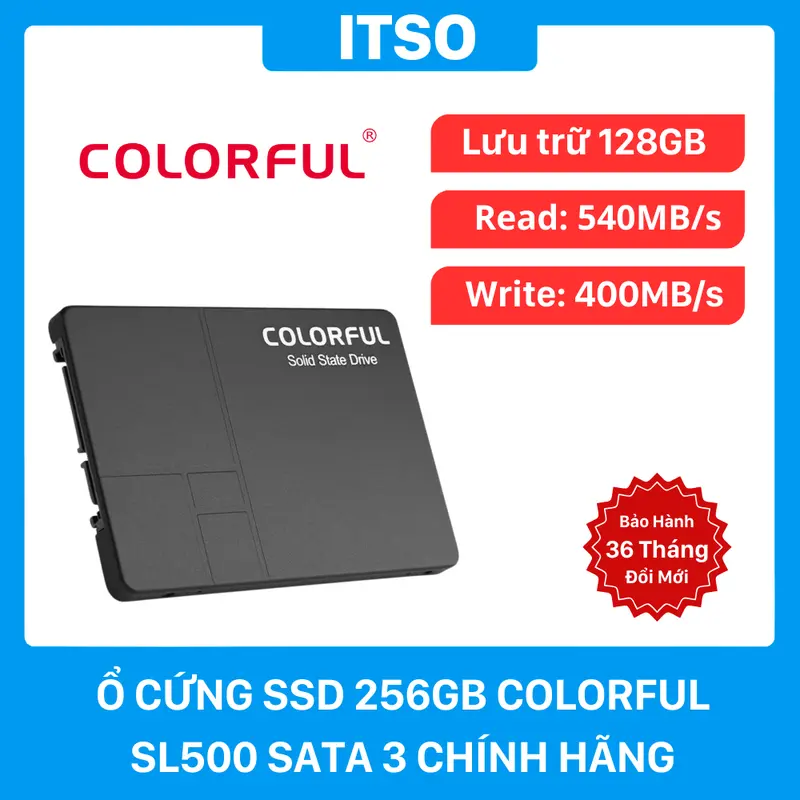 Ổ cứng SSD Colorful 256GB 2.5″ SL500 SATA 3 chính hãng 0