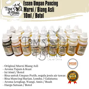 Essen Umpan Pancing Murni Biang Asli 10ml (Amis/ Wangi) Murah - Toms Fishing