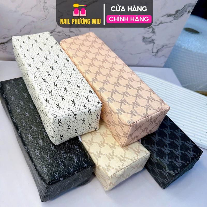 Đệm Kê Tay Bọc Da Siêu Êm Làm Nail, Gối Kê Tay Chống Mỏi Làm Móng Thoải Mái, Dài Nhẹ, Ruột Bông Xốp, Dễ Vệ Sinh Nail Phương Miu