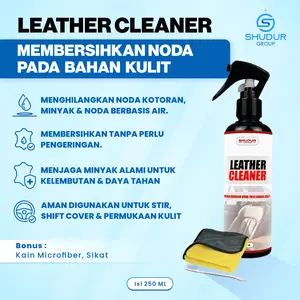 Shudur Leather Cleaner Membersihkan Noda Pada Bahan Kulit Jok Mobil Tas Jaket Perawatan Bahan Kulit