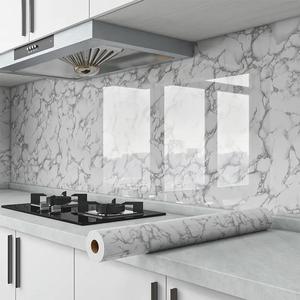 Papel tapiz con patrón de mármol imitado, autoadhesivo e impermeable, calcomanías para cocina, decoración del hogar y de habitaciones
