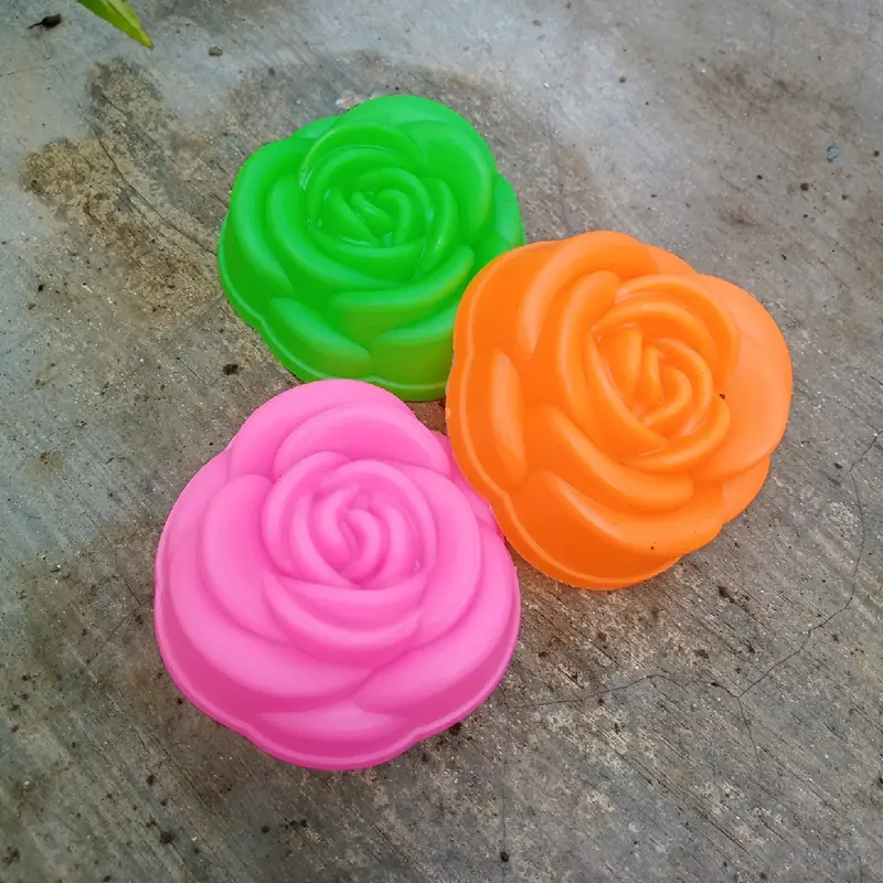 Cetakan motif mawar Mini diameter 5cm 36pcs Plastik Kitchenware 2