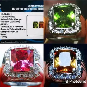 Cod bayar ditempat batu cincin natural Zult4nite yellowish green