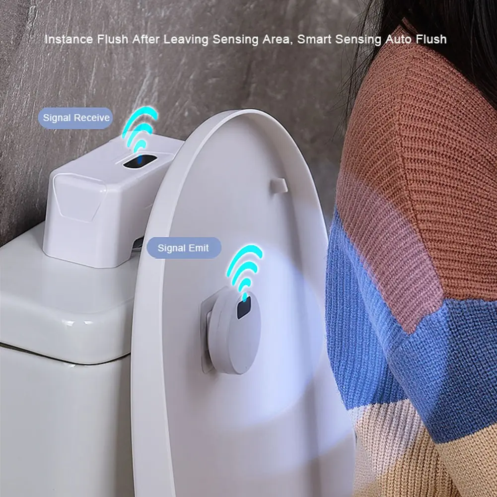 ✨ Advanced Touchless Toilet Sensor Flush Sensor Flush Button for Bathroom