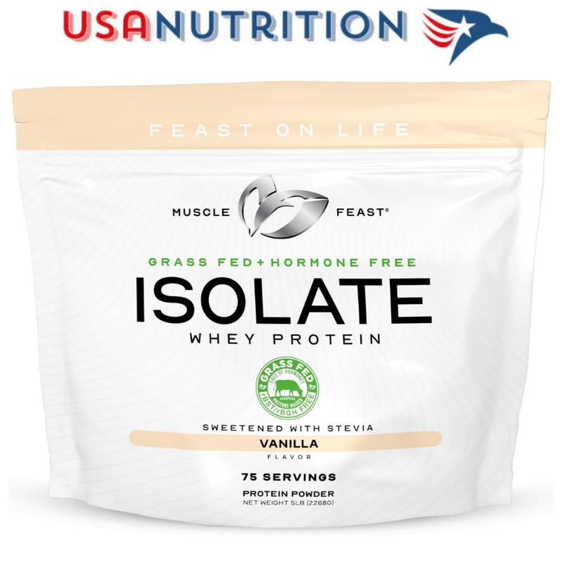 Grass-fed Whey Protein Isolate "Muscle Feast" 100 điểm Labdoor : 2.3kg 75 lần dùng 