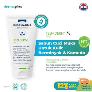 Teenderm Gel 40ml, 150ml ISISPHARMA - Sabun Kulit Berminyak dan komedo - 150ml