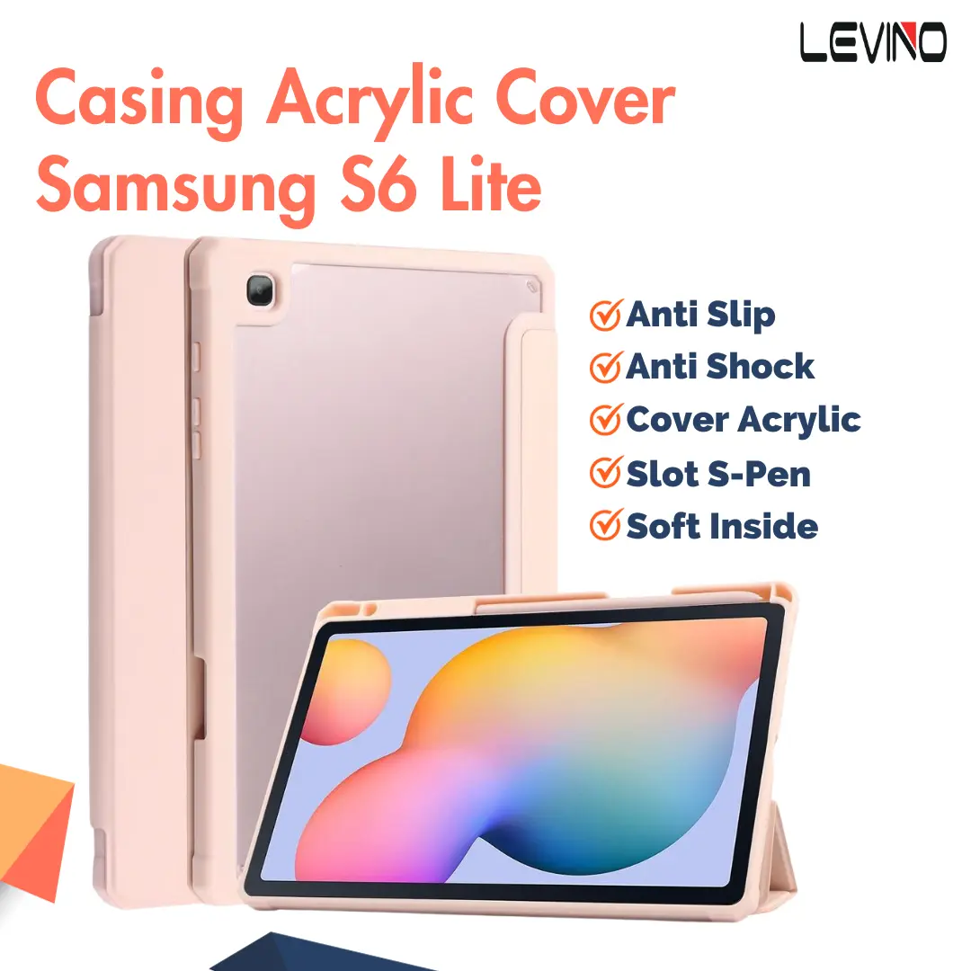 LEVINO Case Compatible for Samsung Galaxy Tab S6 Lite P610/P615/P613/P619 10.4" Smart Case Autolock