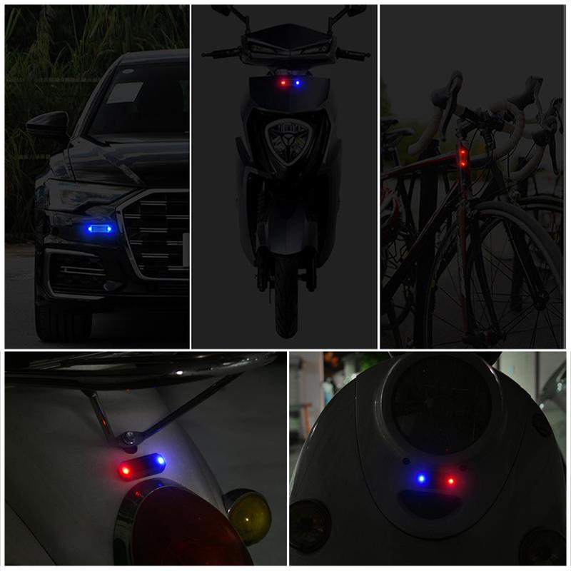 Product Introduction of Solar Car LED Warning Light Night Ride Tail Light Anti-rear Strobe Light for Motorcycle Electric Vehicle Bicycle #448674 50