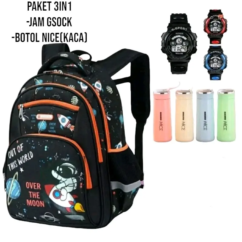 TAS RANSEL ASTRONOT ANAK SEKOLAH SD SMP SMA MURAH BANYAK BONUS TERBARU Fashion tas  sekolah 3