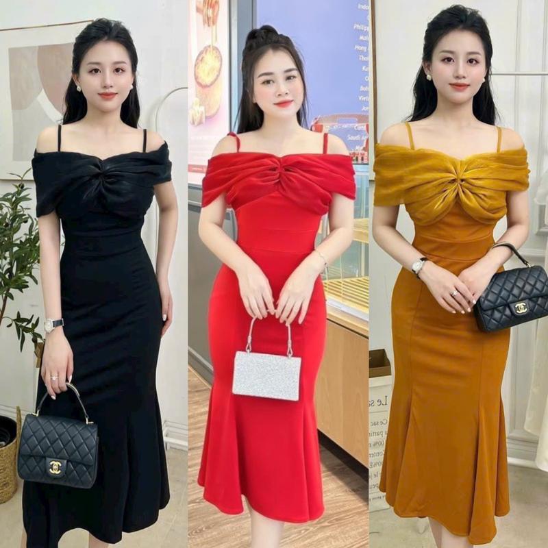 Đầm váy dự tiệc Đám cưới dạ hội Đuôi cá sang trọng cao cấp loại 1 cho nữ size M,L,,XL,XXL