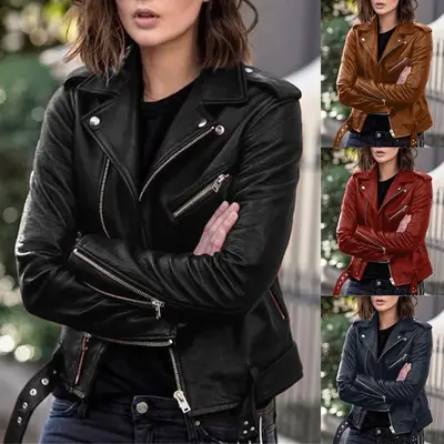 Brown Leather Bomber Jacket Plus TikTok