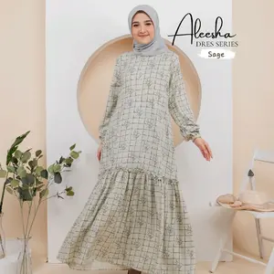 Inone Hijab Dress Daily Motif Printing Shakila