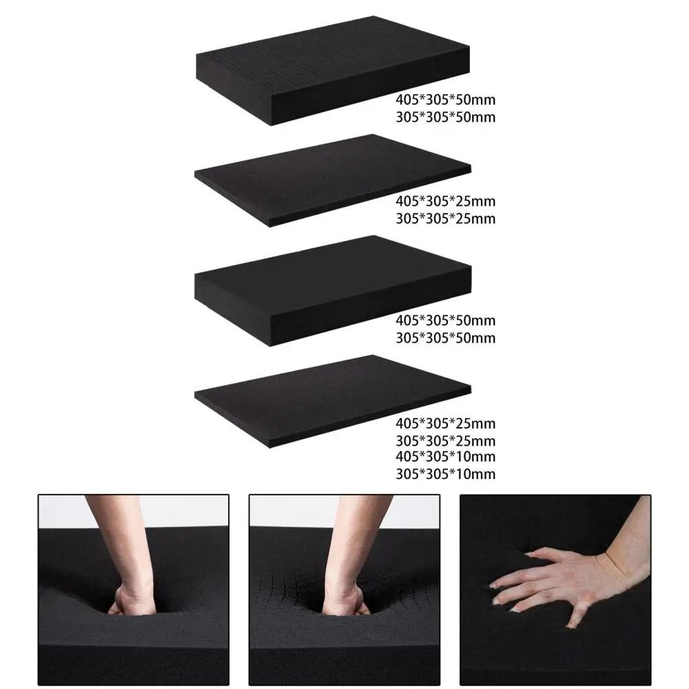Pluck Pre Cube Sheet Foam Shockproof Packing Foam Pad Storage Box Insert Foam Panels for Crafts Tool Box Shipping Crafting