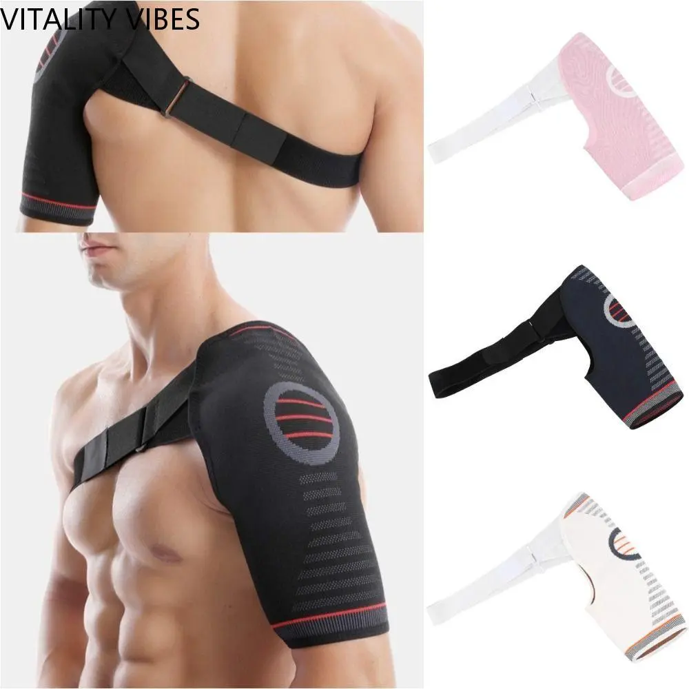 Nẹp Vai Có Thể Điều Chỉnh VITALITY VIBES, Bảo Vệ Dệt Kim, Đai Dây Đeo Hỗ Trợ Vai, Nén Thoáng Khí, Quấn Tay Áo Bong Gân