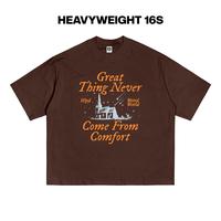 Gambar HLPD Weirdworld 16S Heavyweight Boxy Tee - Great - DARK BROWN, S dari HLPD WeirdWorld Kota Bandung 1 Tokopedia