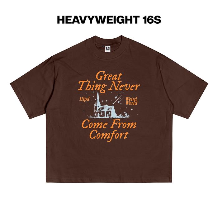 Gambar HLPD Weirdworld 16S Heavyweight Boxy Tee - Great - DARK BROWN, S dari HLPD WeirdWorld Kota Bandung 4 Tokopedia