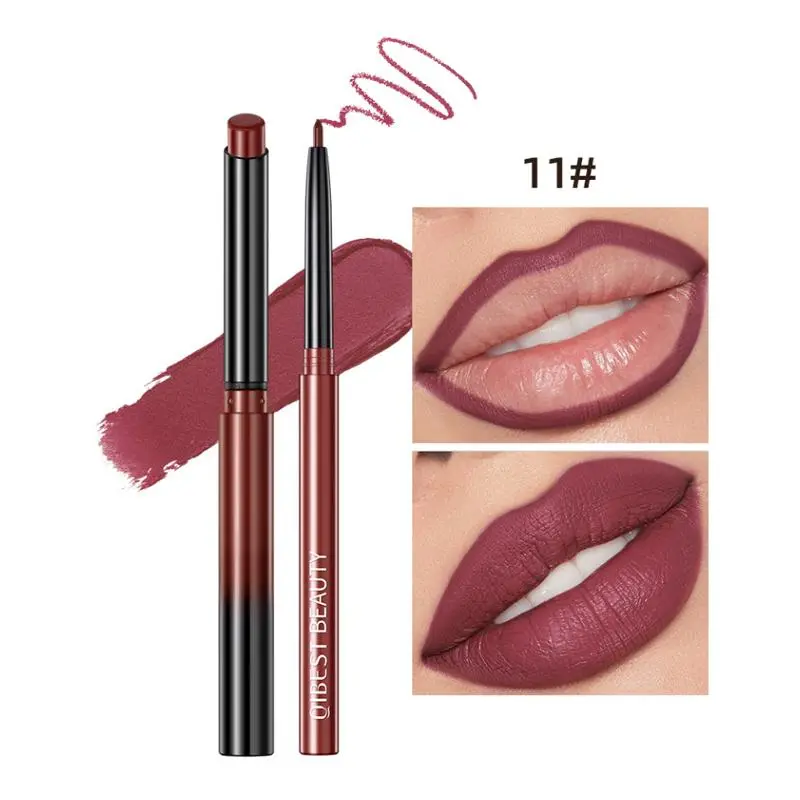 Lipstick & Lip Liner Set, 1 Count Long Lasting Lipstick & 1 Count Lip Liner Set, Matte Lipstick, Easy Coloring Lip Sticks, Moisturizing Lip Kit For Women & Girls