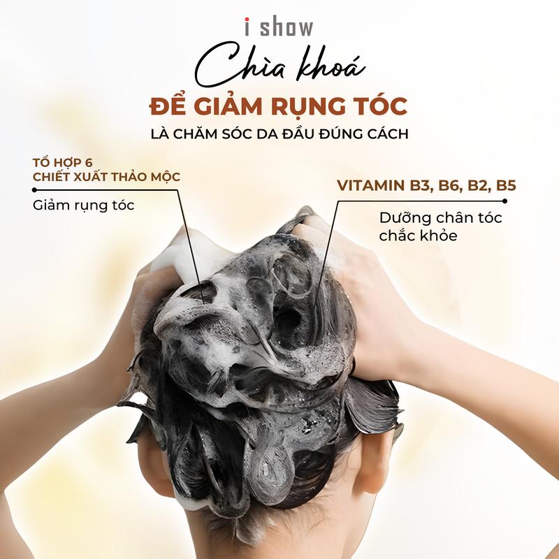 Combo 2 Dầu Gội Gừng I SHOW Giảm Gãy Rụng Kiềm Dầu Phồng Tóc - I SHOW Anti-Hair Loss Shampoo 300ml Women 5