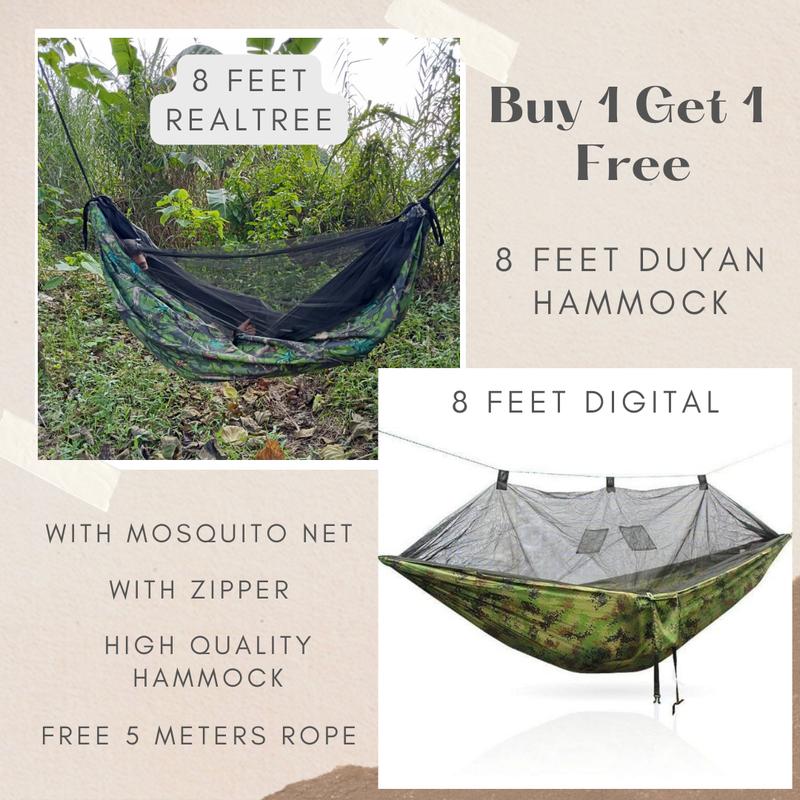 [BUY 1 TAKE 1] 8 Feet Travelling Hammock/Duyan Mosquito Net and ...