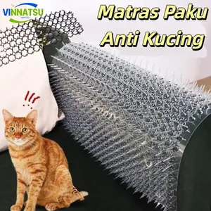 Vinnatsu Matras Pengusir Kucing / Alat Pengusir Anti Kucing / Matras Paku Anti Kucing / Garden Prickle Matras Paku Pengusir Kucing