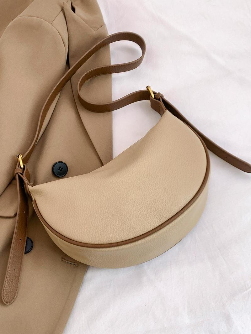 Product Introduction of Fashion Colorblock Underarm Bag, Large Capacity Commuter Bag, Trendy Versatile High-quality Daily Commuting Bag, Girl Fashionable Shopping Bag 3
