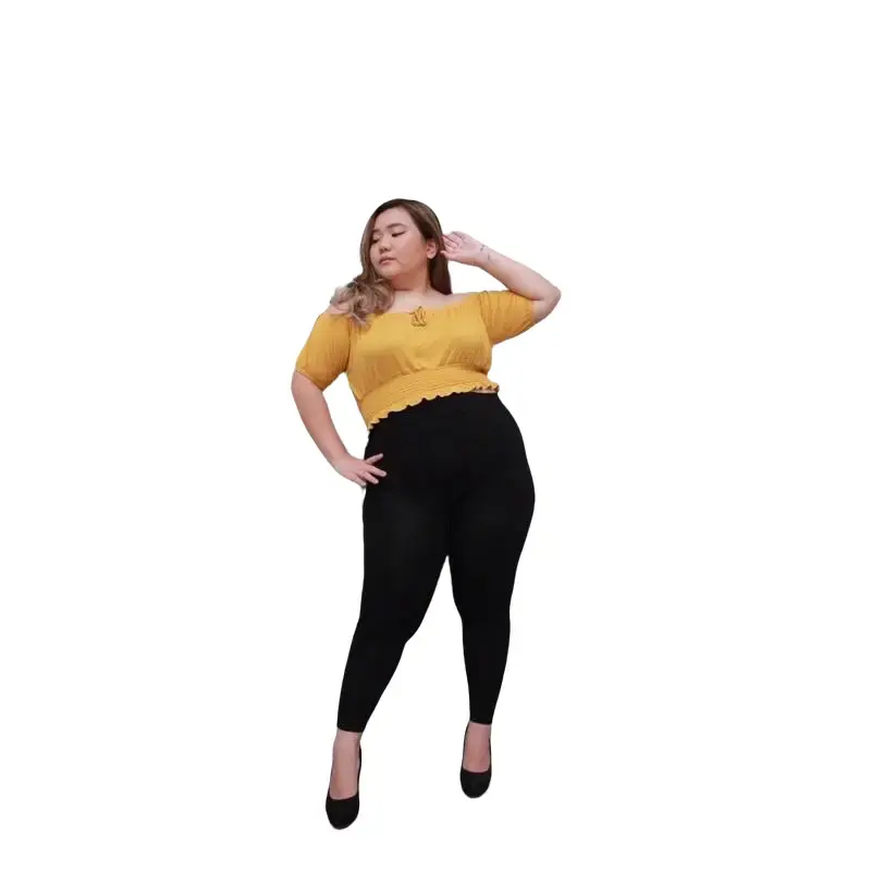 legging wanita dewasa panjang/leggingwanita tebal/legging polos/legging jumbo/legging super jumbo bahan ADEM TIDAK MENERAWANG/LEJING IMPORT Celana Hitam