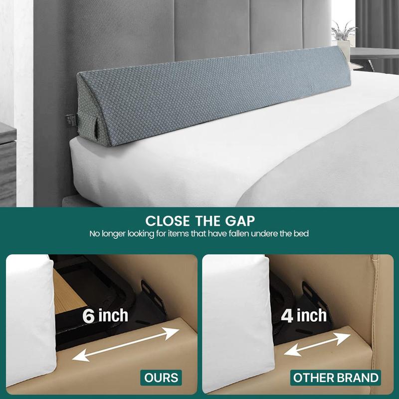 Wedge Pillow, 1 Count Split Gap Filler for Bed, Mattress Connector Replaces A Mattress Gap Filler, Birthday Gift Ideas, Gifts for Dad, Bedroom Accessories 9