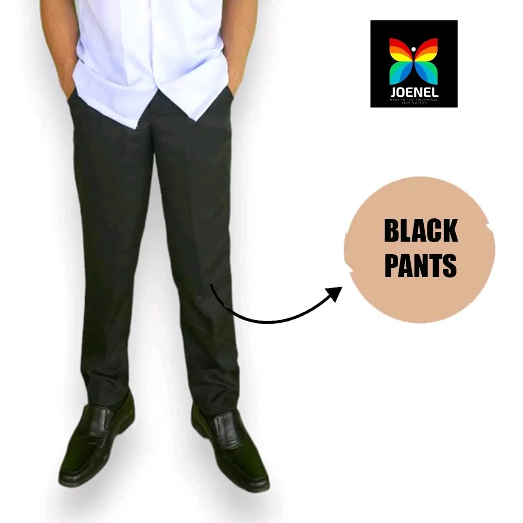 Joenel clothing school and office uniform pants black kids and adult