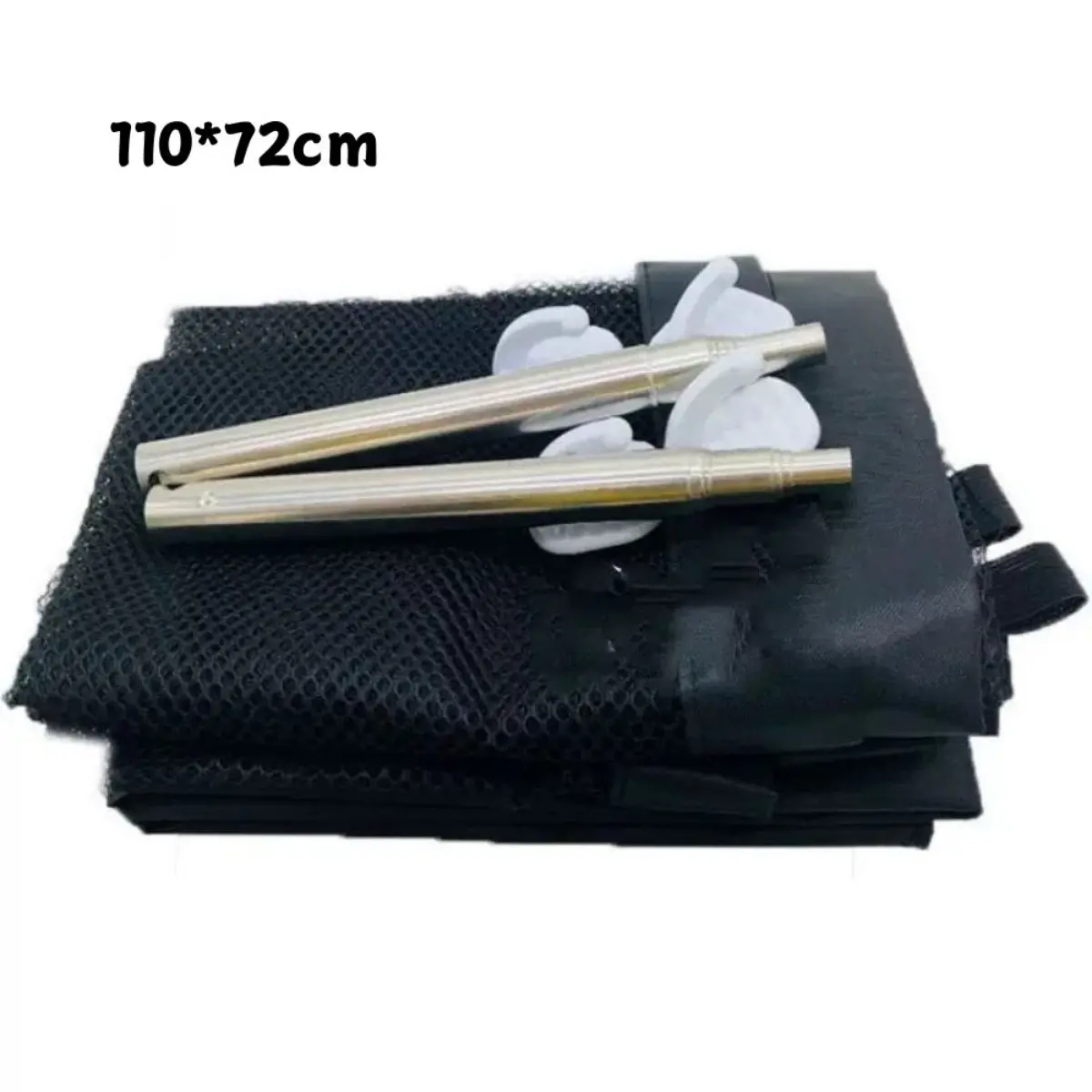 【Batang logam + Kait kuat】Ukuran kecil (110*72cm)