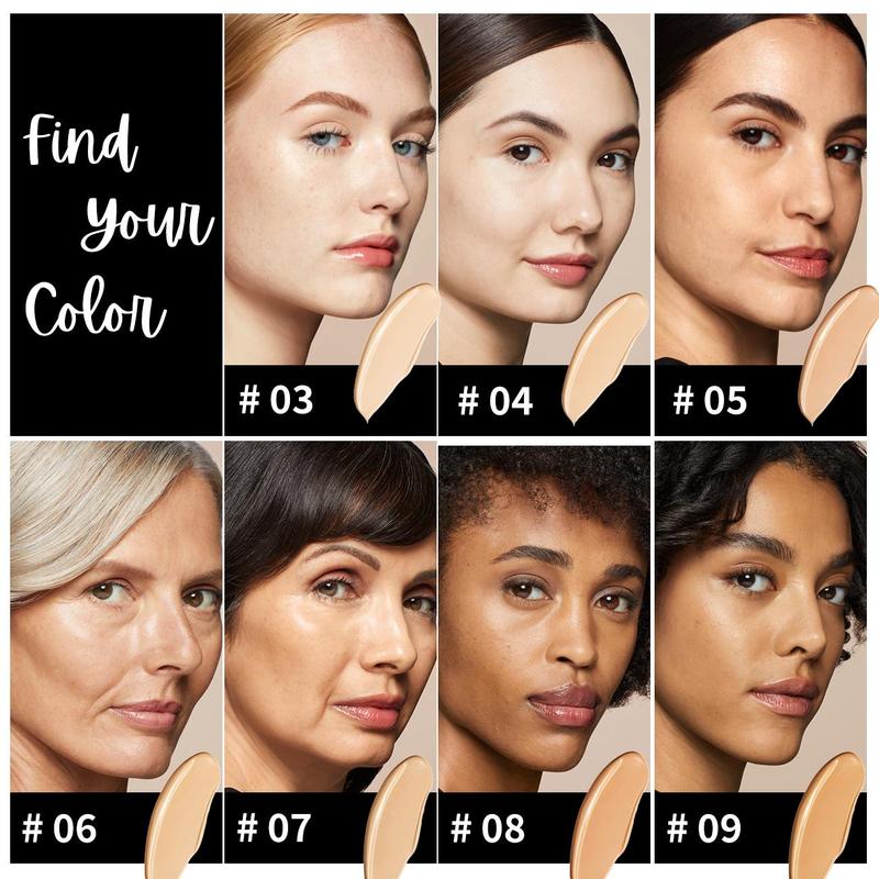Product Introduction of Long Lasting Waterproof Liquid Foundation, 1 Count Natural Matte Finish Oil-control Liquid Foundation, Face Makeup Product for Women & Girl 17