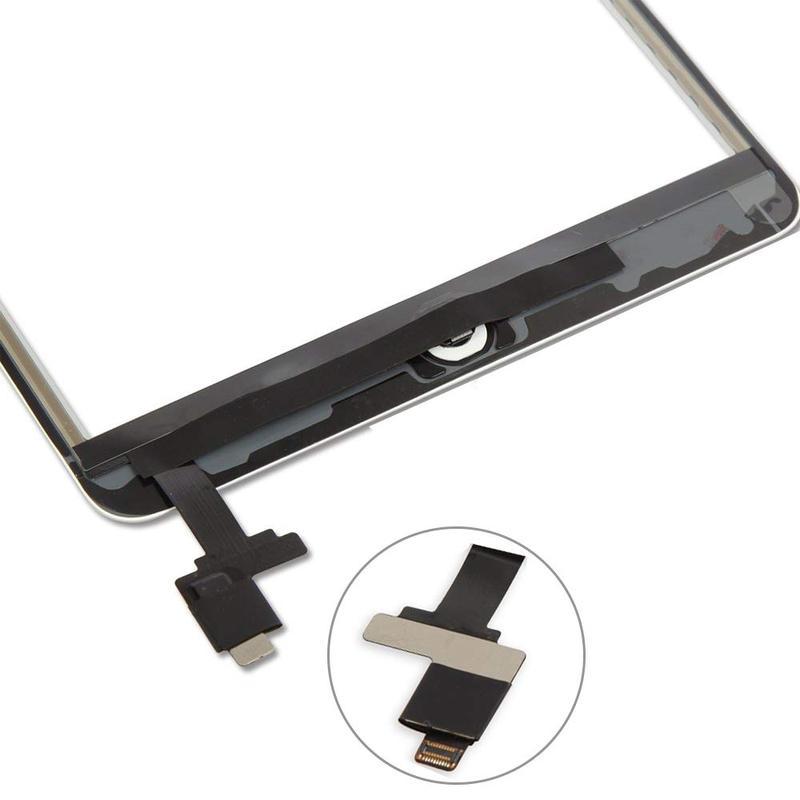 Screen Replacement for iPad Mini 1/iPad Mini 2 - A1432 A1454 A1455 A1489 A1490, Touchscreen Digitizer with Home Button & Full Repair Kit 1