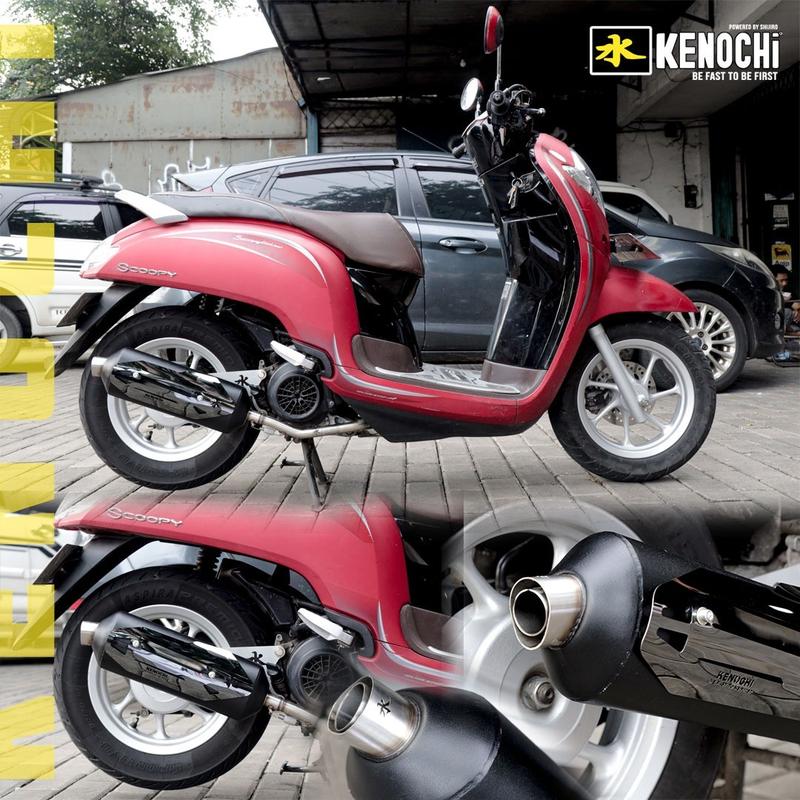 Product Introduction of KNALPOT STANDAR RACING KENOCHI TYPE K SERIES BLACK FOR MIO KARBU MIO J MIO M3 SOUL GT XEON RC FAZZIO BEAT SCOOPY GENIO VARIO 110 2