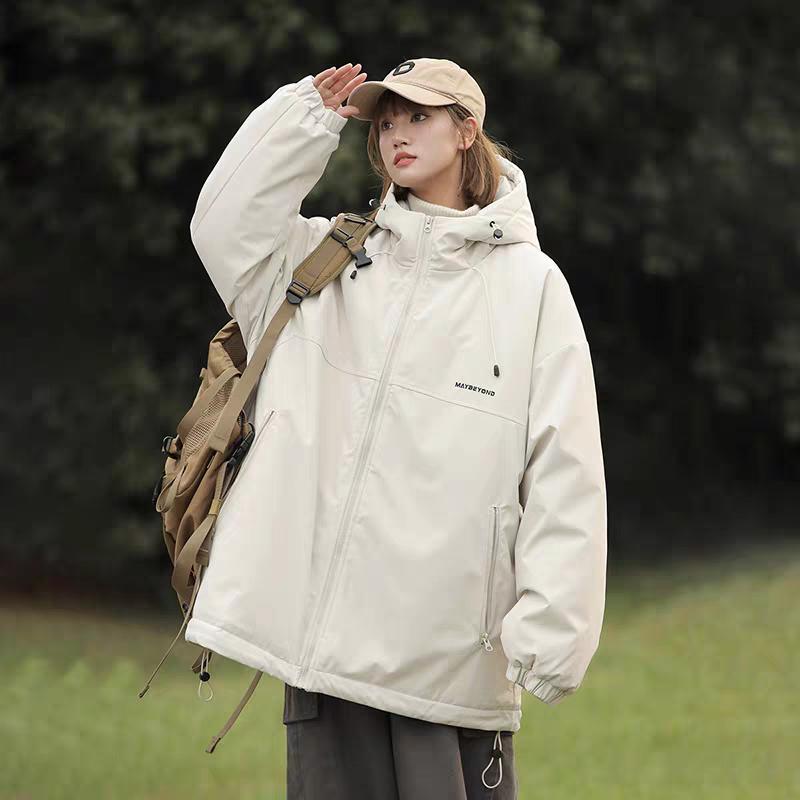 Áo Khoác Trần Bông Mỏng MAYBE_VER2 Gió Dù Chống Nước Hai Lớp Mùa Đông Nam Nữ Unisex, Áo Phao Mỏng Form Rộng Ấm Áp