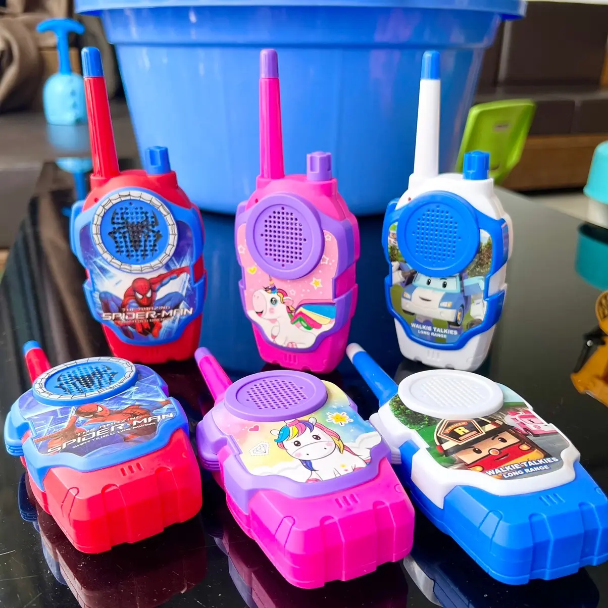 Đồ chơi bộ đàm cho bé phạm vi 300m set 2 cái