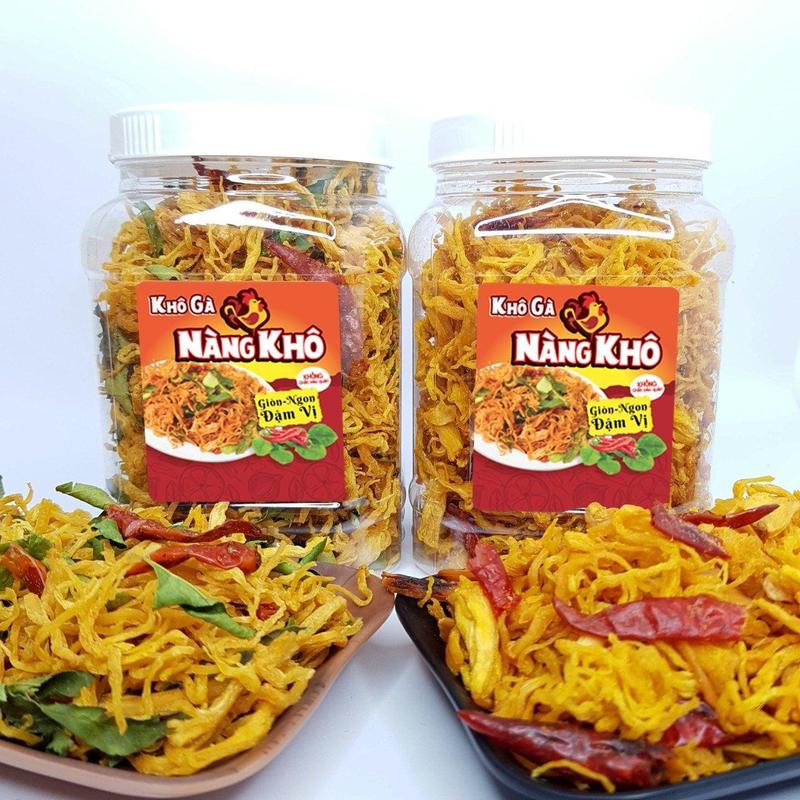 [ COMBO 2 TRONG 1 ] 500Gr Khô gà lá chanh + 500Gr Khô gà bơ tỏi ( Giòn ngon – Đậm vị ) | Yotafood