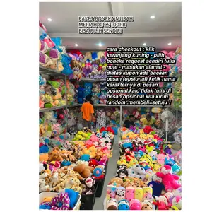 Paket Boneka Murah UK S 120K - Dapatkan 9 Pcs Boneka Bebas Pilih Model dan Karakter
