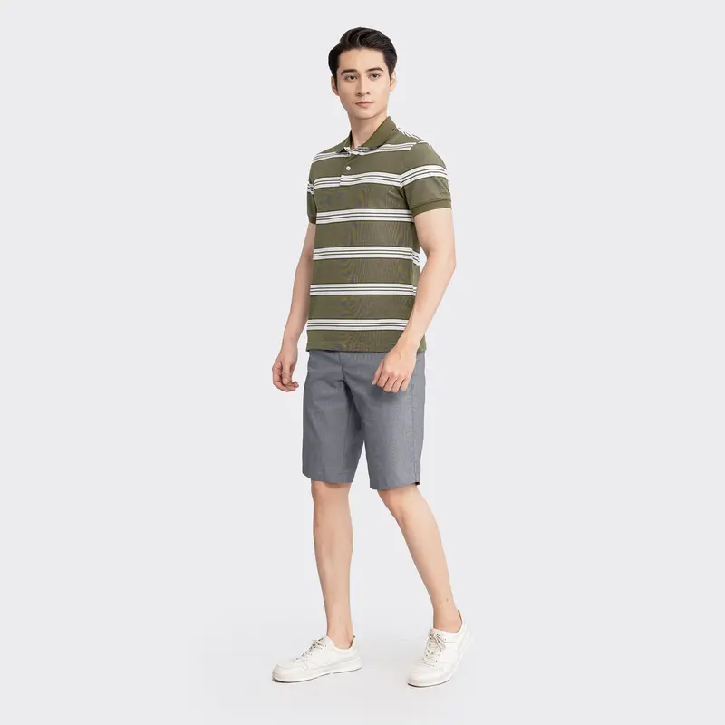 ARISTINO Quần short khaki nam Cotton cao cấp, phom dáng Regular Fit ASO028S3 3