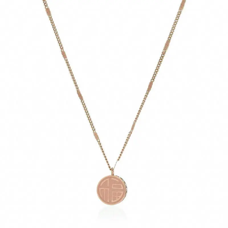 【BELI 1 PCS KALUNG GRATIS 1 CINCIN】Kalung Hoki Bulat Gold Perempuan Titanium Terlaris Anti Luntur | Kalung Wanita Simple Elegan Perhiasan Kekinian 7