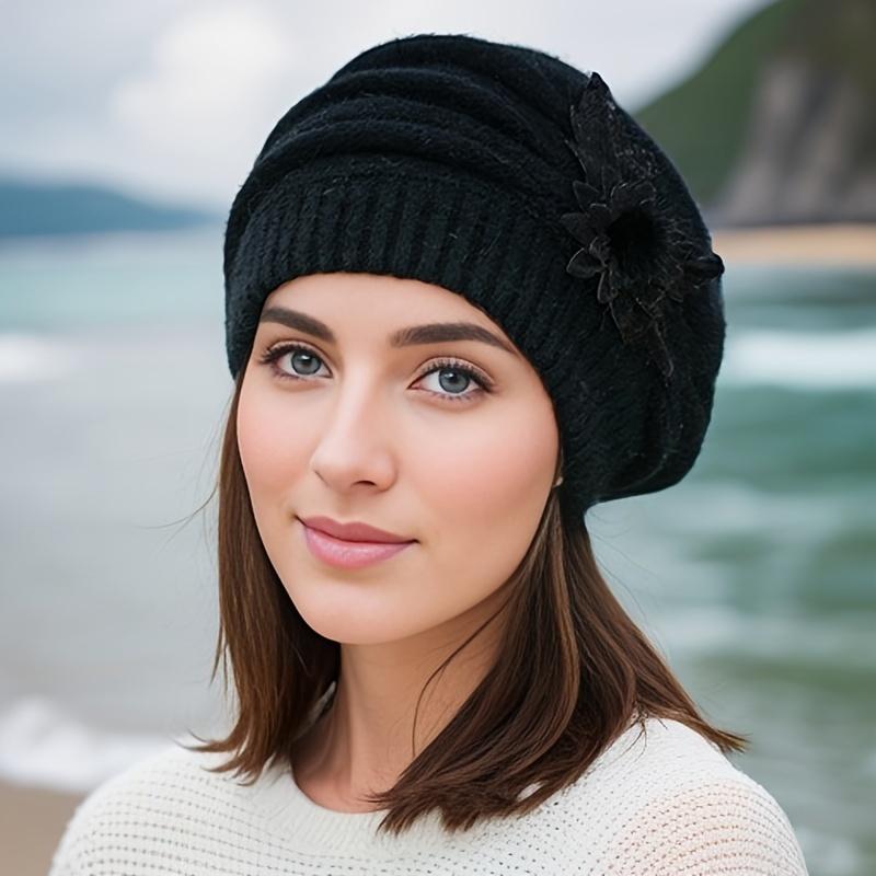 Winter Chic Slouchy Beanie Hat - Soft Acrylic Knit, Elastic, Packable, and Warm Perfect for Christmas, Autumn, Daily Use jewelry 5