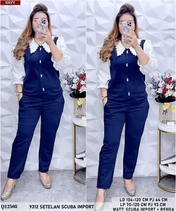 9523 9312 9311 9597 SETELAN SCUBA MIX RAYON CANTIK Q11362 Atasan Bunga