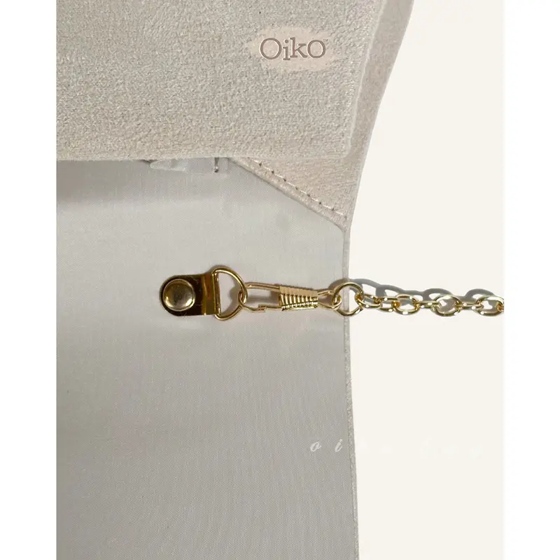 OIKO Vanya Clutch Tas Pesta Wanita Suede Clutch Chrome Untuk Kondangan Perempuan Party Bag Wedding Gift Kado Seserahan Nikahan Hantaran Bridemaids Mewah Elegan Import Korean Style 6