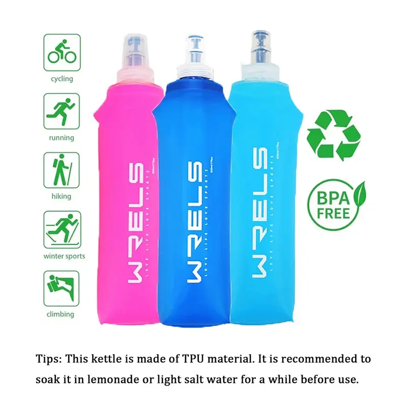 Foldable Sports Water Bottle, 1 Count Portable PP Lightweight Sports Drinking Bottle, Sports Water Bottle for Outdoor Hiking, Back To School Supplies, Camping Accessories, Water Cup, Sports & Outdoor Accessories, Valentine's Day Gift, Travel Accessories 5
