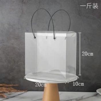 Combo 10 túi meka trong suốt ko hoa nhiều size khác nhau 20x20x10 ,18x16.5x8 ,14x14x6cm 6