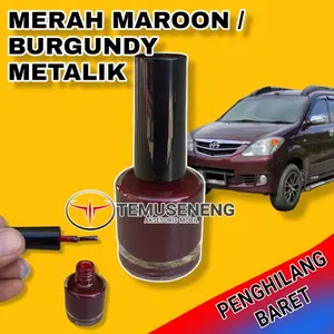 Cat Merah Tua Metalik Red Maroon Burgundy Pengilang Baret Lecet Mobil Car Kendaraan