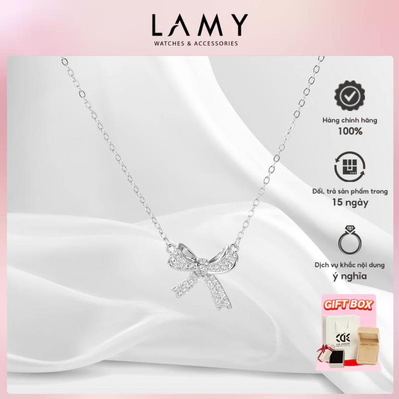 HOT DEAL Dây chuyền nữ LAMY Bow Necklace Chain 6019SV - Trang Sức LAMY