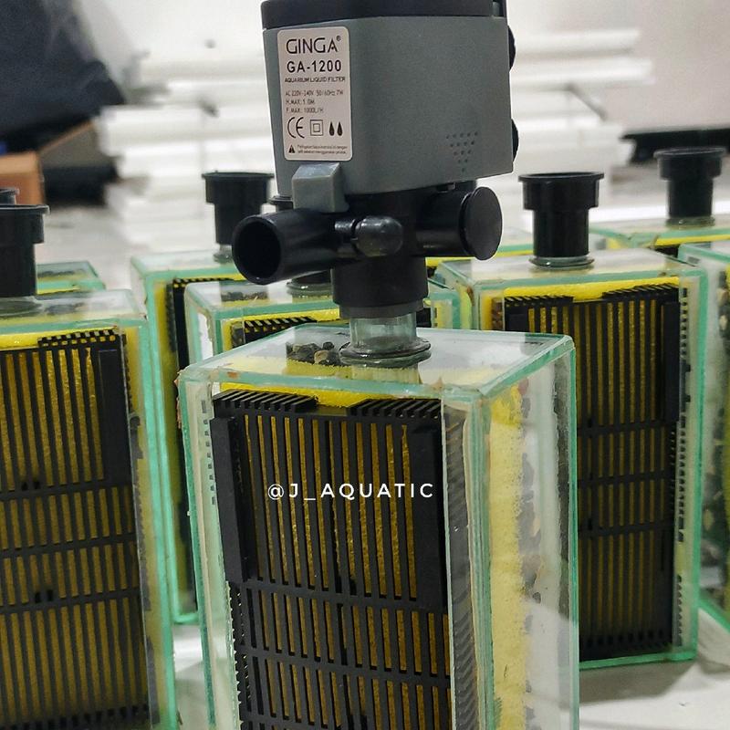 Filter Aquarium Internal ukuran kecil dengan Pompa 4