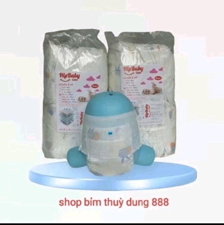 Combo 2 Bịch Bỉm Hipgig A 100 Miếng Bỉm/Tã - Phù Hợp Cho Bé Sơ Sinh - Quần/Dán - Mềm Mỏng, Thấm Hút Tốt hip giga