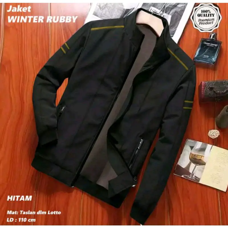 Jaket Cowok Jumbo 2Xl-8Xl jasket winter rubby bahan parasut Taslan Jaket Big size ellegan 2